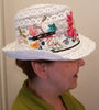 White Floral Fedora